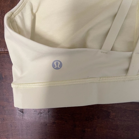 LULULEMON “ENERGY” BRA IN LIGHT/YELLOW COLOR - Picture 4 of 6